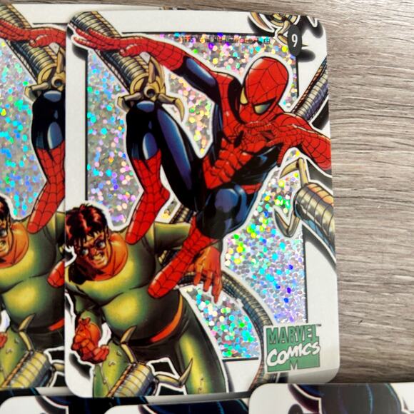 Vintage 1995 CEL Spiderman Vending Machine Holo PRISM Stickers Set of 76 EUC - Picture 9 of 11